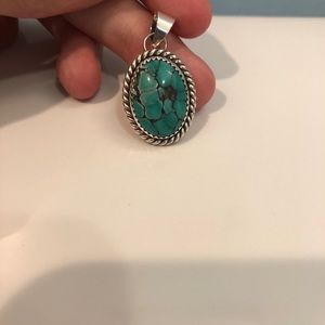 Sterling Silver turquoise pendant